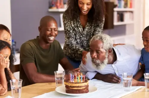 Family Celebrating Birthday